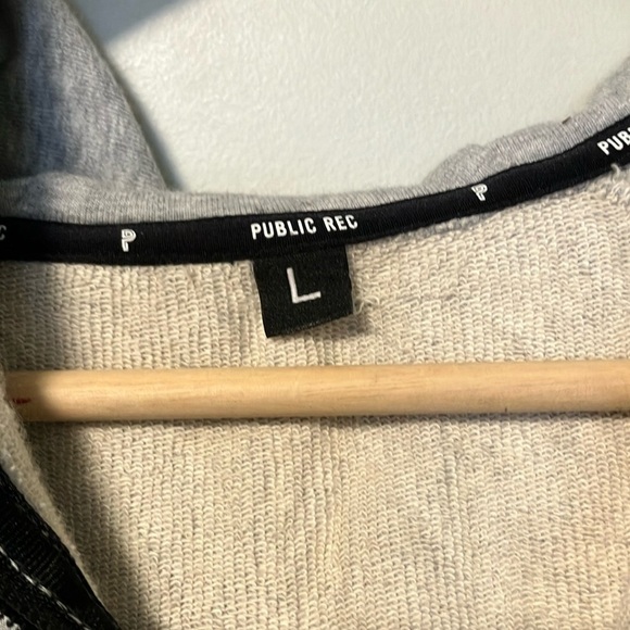 Public Rec Grey Full Zip Up Sweater Hoodie - Picture 4 of 8